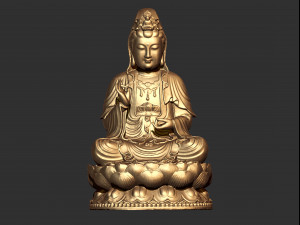 gautam buddha 01 3d print model 3D 打印模型
