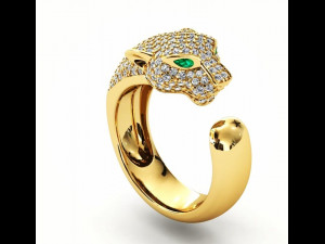 big cat ring 3D 打印模型