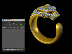 big cat ring 3D 打印模型