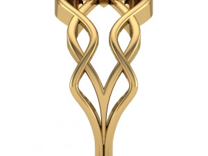 floral filigree pattern ring 3d print model 3D Baskı Modeli