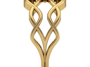floral filigree pattern ring 3d print model 3D Print Model
