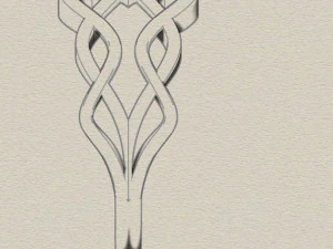 floral filigree pattern ring 3d print model 3D Print Model