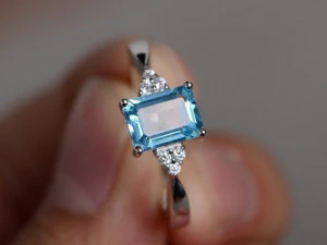 プリンセスダイヤモンドリング3Dプリントモデル 3Dプリントモデル