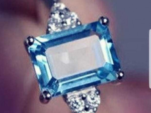 princess diamond ring 3d print model 3D प्रिंट मॉडल