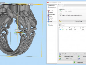 antique gents men ring 002 peacock 3D 打印模型