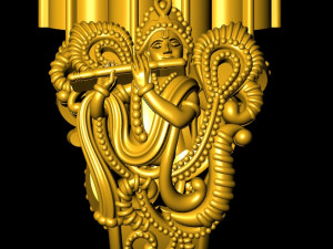 krishanji antique gents men ring 3d print model 3D 打印模型