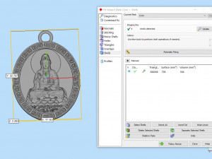0125 buddha coin pendant ready for 3d print 3D प्रिंट मॉडल