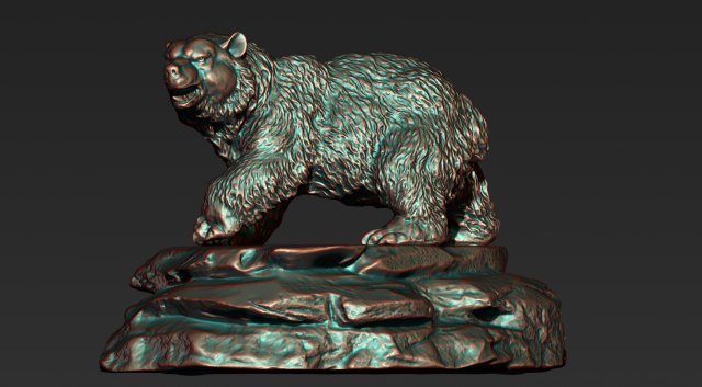 0126 bear model 3d print model Modelo de Impressão 3D .c4d .max .obj .3ds .fbx .stl .blend 