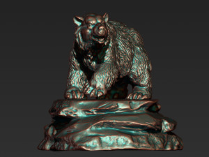 0126 bear model 3d print model Modelo de Impressão 3D