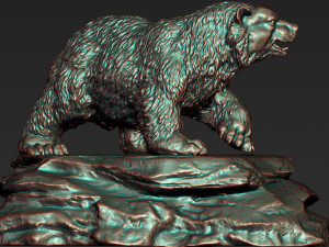 0126 bear model 3d print model Modelo de Impressão 3D