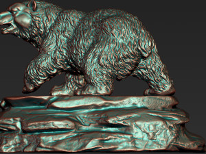 0126 bear model 3d print model Modelo de Impressão 3D