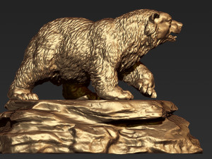 0126 bear model 3d print model Modelo de Impressão 3D