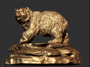 0126 bear model 3d print model Modelo de Impressão 3D