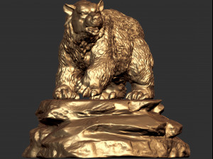 0126 bear model 3d print model Modelo de Impressão 3D