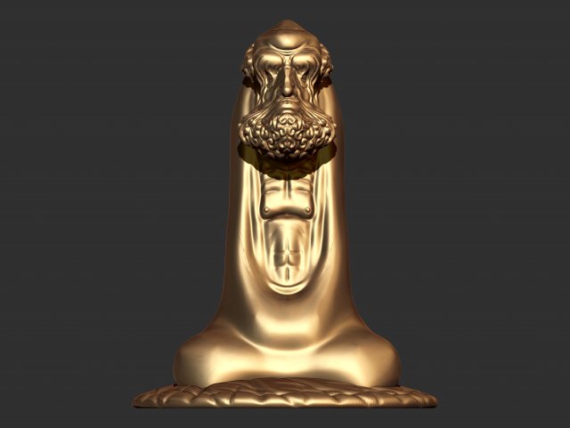 0136 bodhidharma monk ready for 3d print 3D Baskı Modeli .c4d .max .obj .3ds .fbx .stl .blend 