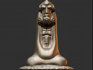 0136 bodhidharma monk ready for 3d print 3D Baskı Modeli