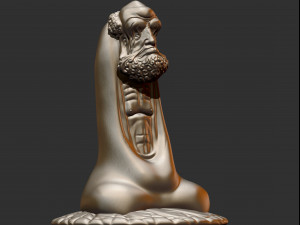 0136 bodhidharma monk ready for 3d print 3D Baskı Modeli