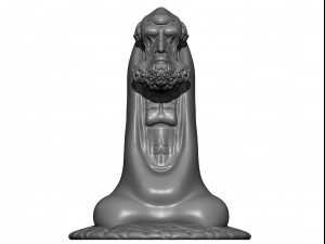 0136 bodhidharma monk ready for 3d print 3D Baskı Modeli