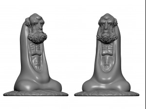 0136 bodhidharma monk ready for 3d print 3D Baskı Modeli