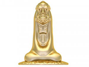 0136 bodhidharma monk ready for 3d print 3D Baskı Modeli