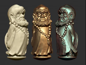 0137 bodhidharma monk ready for 3d print 3D Print Model