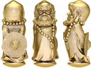 0137 bodhidharma monk ready for 3d print Modelo de impresión 3D