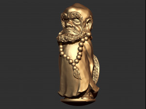 0137 bodhidharma monk ready for 3d print Modelo de impresión 3D