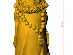 0137 bodhidharma monk ready for 3d print Modelo de impresión 3D