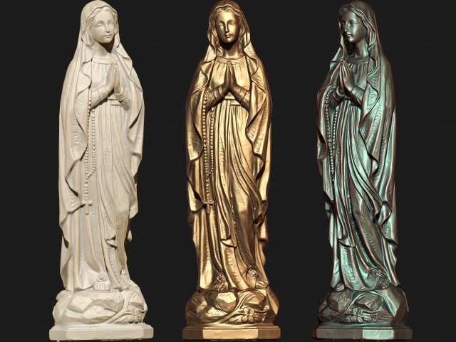 0138 saint mary model ready for 3d print Model do druku 3D .c4d .max .obj .3ds .fbx .stl .blend 