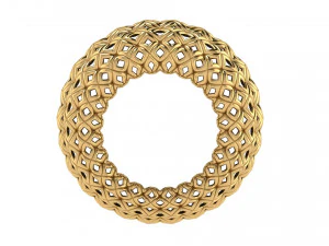 0141 custom pattern ring 1 3D Print Model