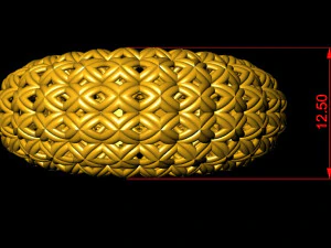 0141 custom pattern ring 1 3D Print Model