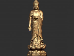 0123 gautam buddha 006 Modello di stampa 3D