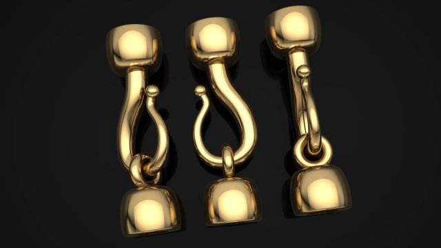 0146 jewellery accessories necklace clasp lock 3D प्रिंट मॉडल .c4d .max .obj .3ds .fbx .stl .blend 