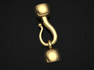 0146 jewellery accessories necklace clasp lock 3D Print Model