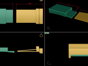 0147 jewelry accessories bracelet lock box Modelo de Impressão 3D