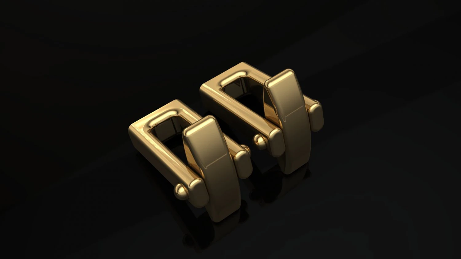 0148 cufflinks lock 1 3D Print Model .c4d .max .obj .3ds .fbx .stl .blend 