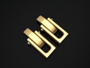 0148 cufflinks lock 1 Modello di stampa 3D