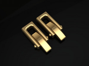 0148 cufflinks lock 1 Modello di stampa 3D