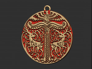 viking pendant ready for 3d print 3Dプリントモデル