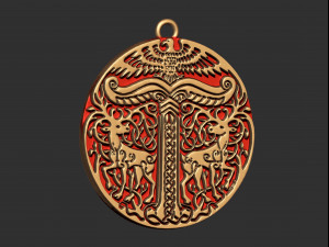 viking pendant ready for 3d print 3Dプリントモデル