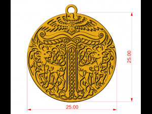 viking pendant ready for 3d print 3Dプリントモデル