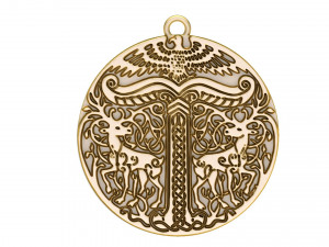 viking pendant ready for 3d print 3Dプリントモデル