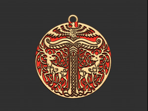 viking pendant ready for 3d print 3Dプリントモデル