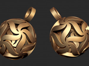 floral starball pendant 3D Print Model