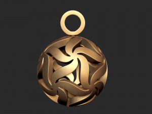 floral starball pendant 3D Print Model