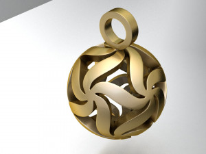 floral starball pendant 3D Print Model