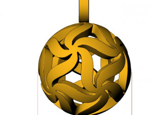 floral starball pendant 3D Print Model