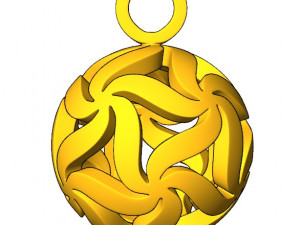 floral starball pendant 3D Print Model