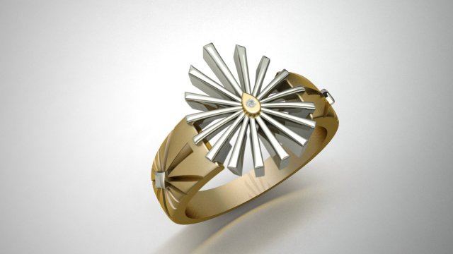 sun rays holy ring 3d print model 3D Принт Модель .c4d .max .obj .3ds .fbx .stl .blend 