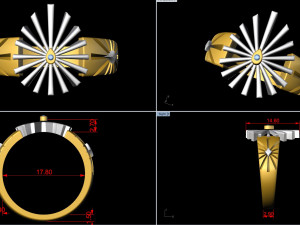 sun rays holy ring 3d print model 3D Принт Модель